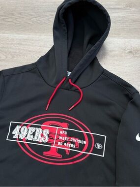 Nike NFL Sideline San Francisco 49ers Color Block Performance Hoodie Mens Medium